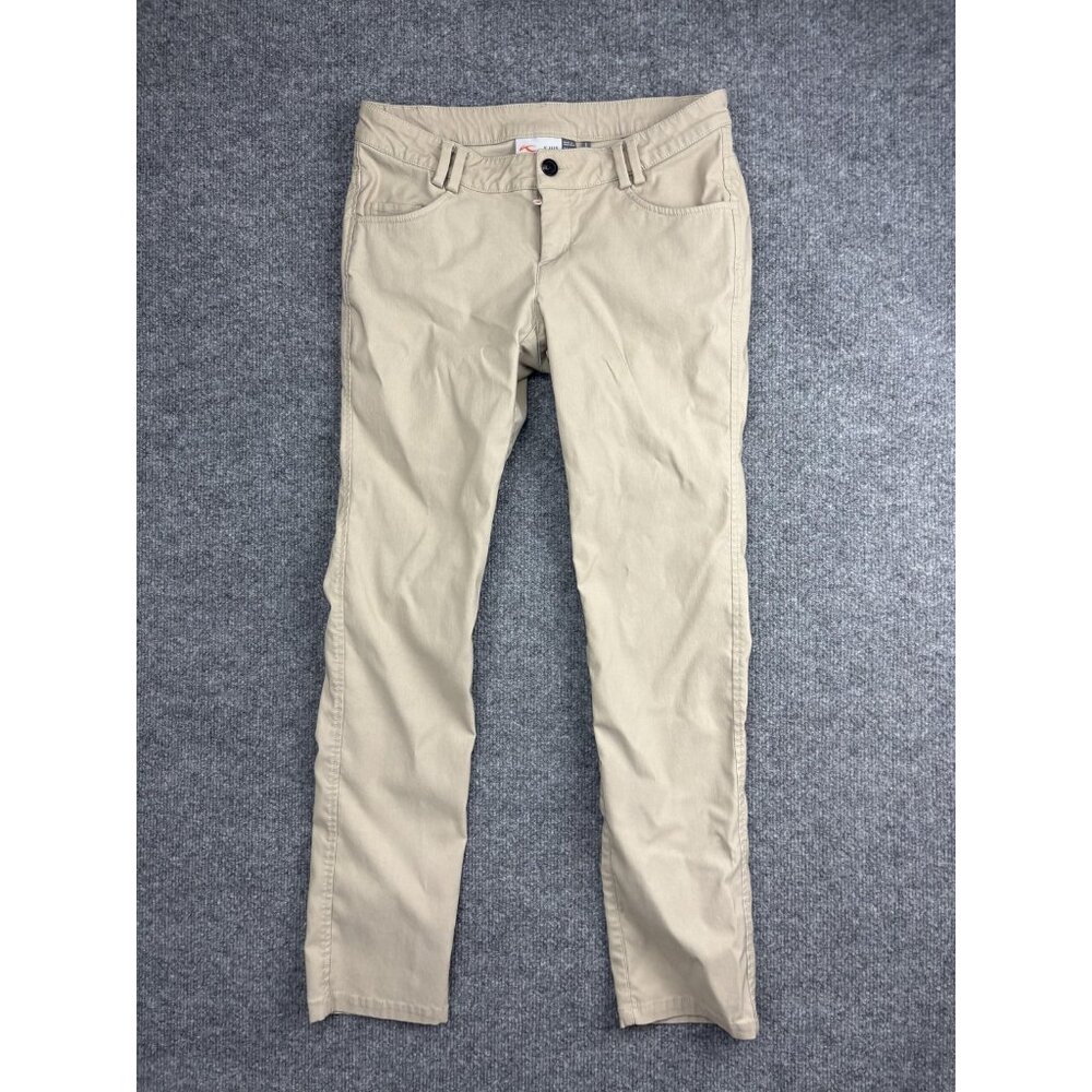 Kjus‎ Ikala 5 Pocket Pants Womens 36 Beige Slim Fit Stretch Chino Twill Casual